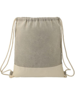 Sac à cordon en coton recyclé fendu