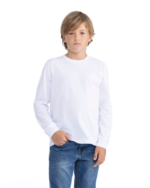 T-shirt à manches longues en coton pour jeunes