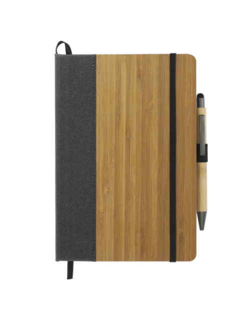 Ensemble de livres de journaux reliés en bambou