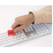 Porte-clés brosse à clavier en silicone