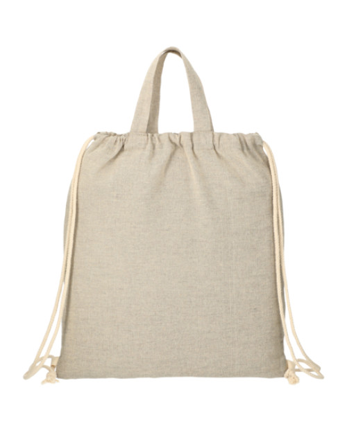 Sac à cordon en coton recyclé de 5 oz